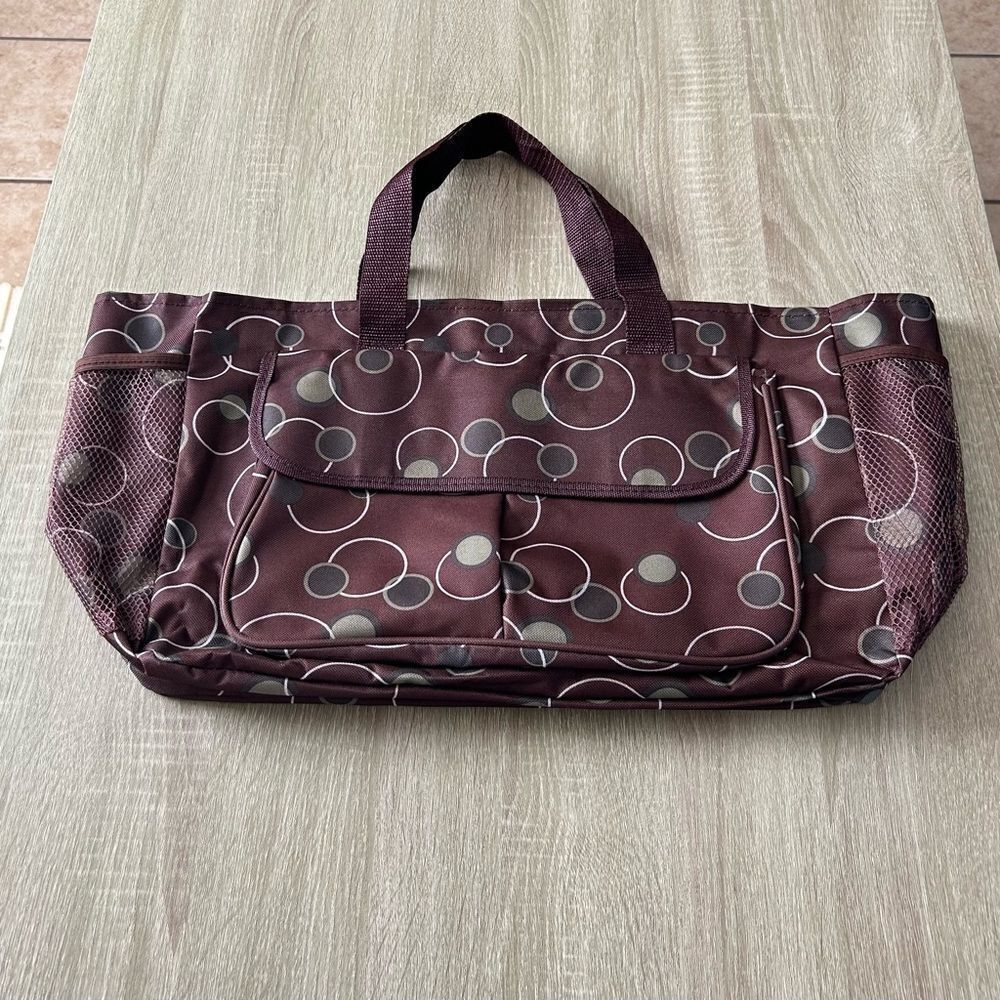 NWOT … Green & Brown “Circle” Tote Bag